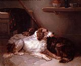 George Armfield Famous Paintings - Two Setters